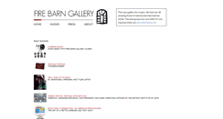 Desktop Screenshot of firebarngallery.com