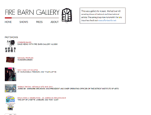 Tablet Screenshot of firebarngallery.com